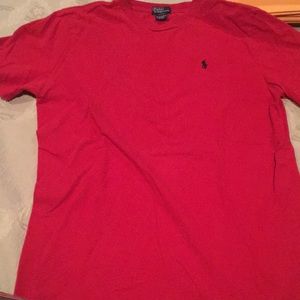 Kids red polo T-shirt